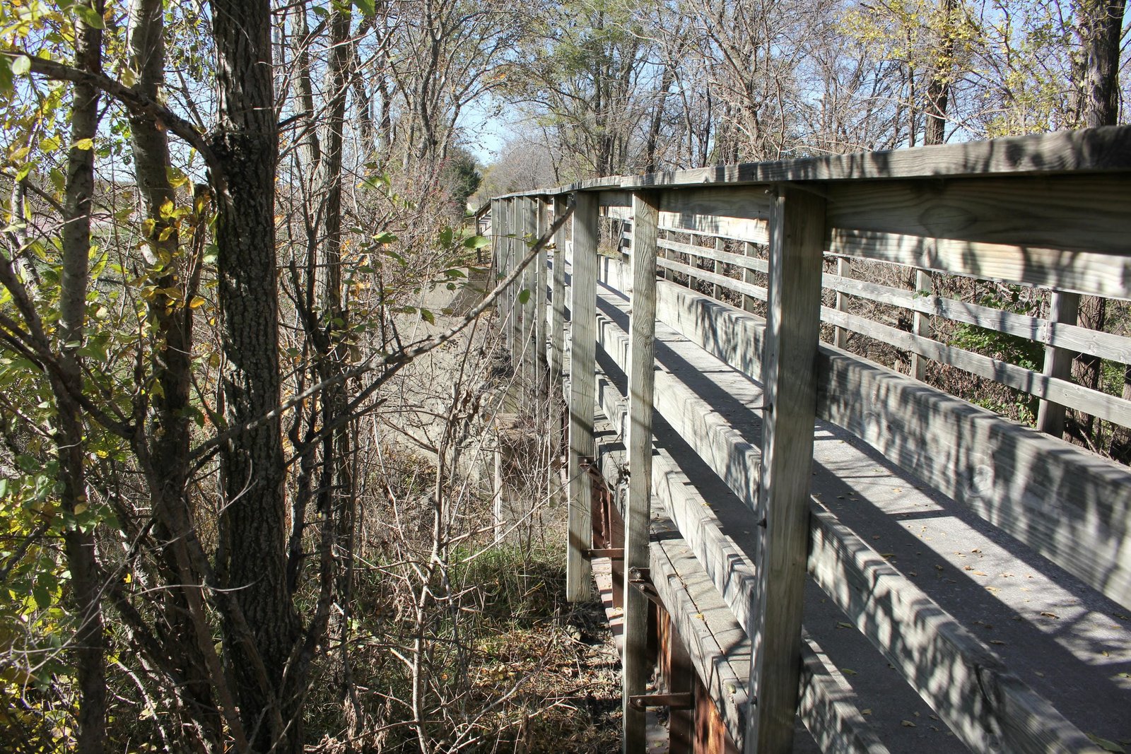 Looking west